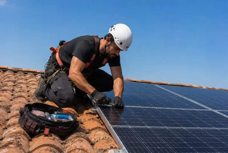 Maintenance et monitoring de panneaux solaires à la Bruffière